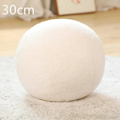 kawaiies-softtoys-plushies-kawaii-plush-Minimalist Shapes Moon Ball Pillow Plushies Soft toy Ball (White) 