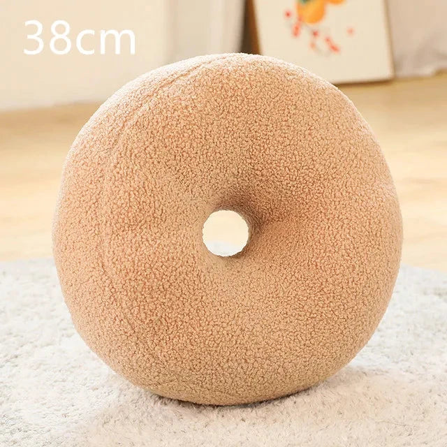 kawaiies-softtoys-plushies-kawaii-plush-Minimalist Shapes Moon Ball Pillow Plushies Soft toy Donut (Cream) 