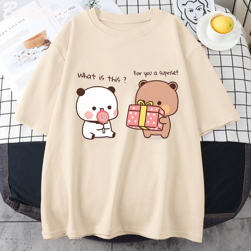 kawaiies-softtoys-plushies-kawaii-plush-Mocha and Tofu Panda Bear Surprise Tee Apparel Cream XS 