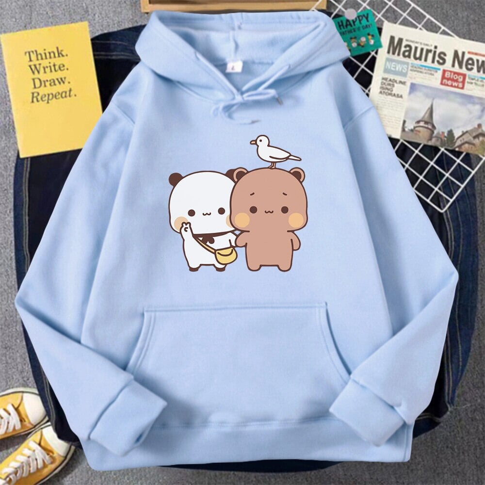 kawaiies-softtoys-plushies-kawaii-plush-Mocha & Tofu Bears Seagull Friend Unisex Hoodie Hoodies Sky-Blue XS 