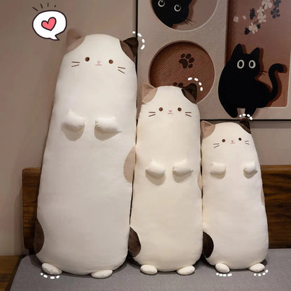 kawaiies-softtoys-plushies-kawaii-plush-Mochi the Long Snuggly Spotted Cat Plush Soft toy 90cm 