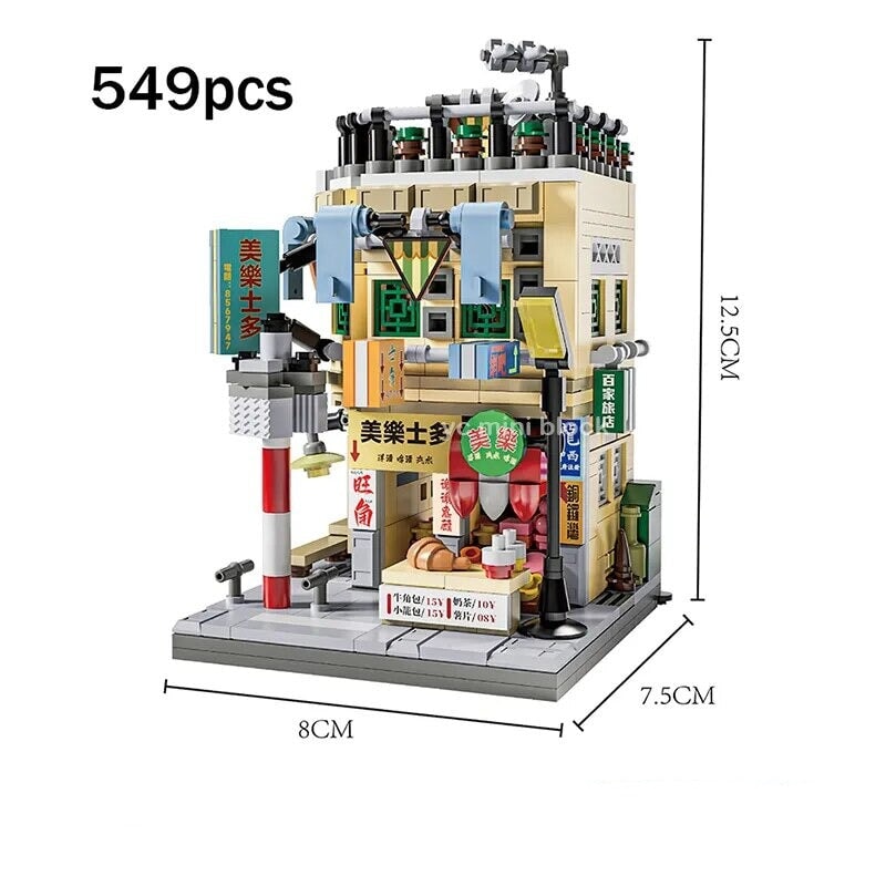 kawaiies-softtoys-plushies-kawaii-plush-My Mini Hong Kong Town Micro Building Blocks Build it Supermarket 549pcs 