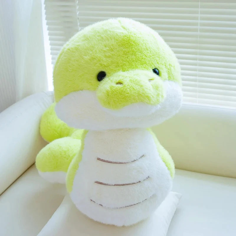 kawaiies-softtoys-plushies-kawaii-plush-Noodles the Long Green Fluffy Snake Soft toy 