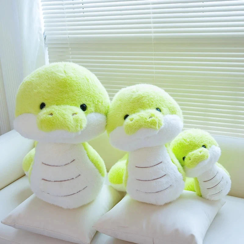 kawaiies-softtoys-plushies-kawaii-plush-Noodles the Long Green Fluffy Snake Soft toy 