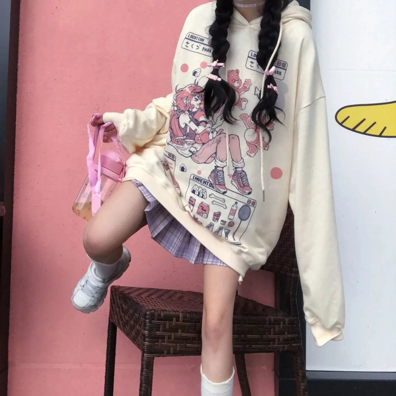 kawaiies-softtoys-plushies-kawaii-plush-Oversized Harajuku Care Bear Hoodie Hoodies 
