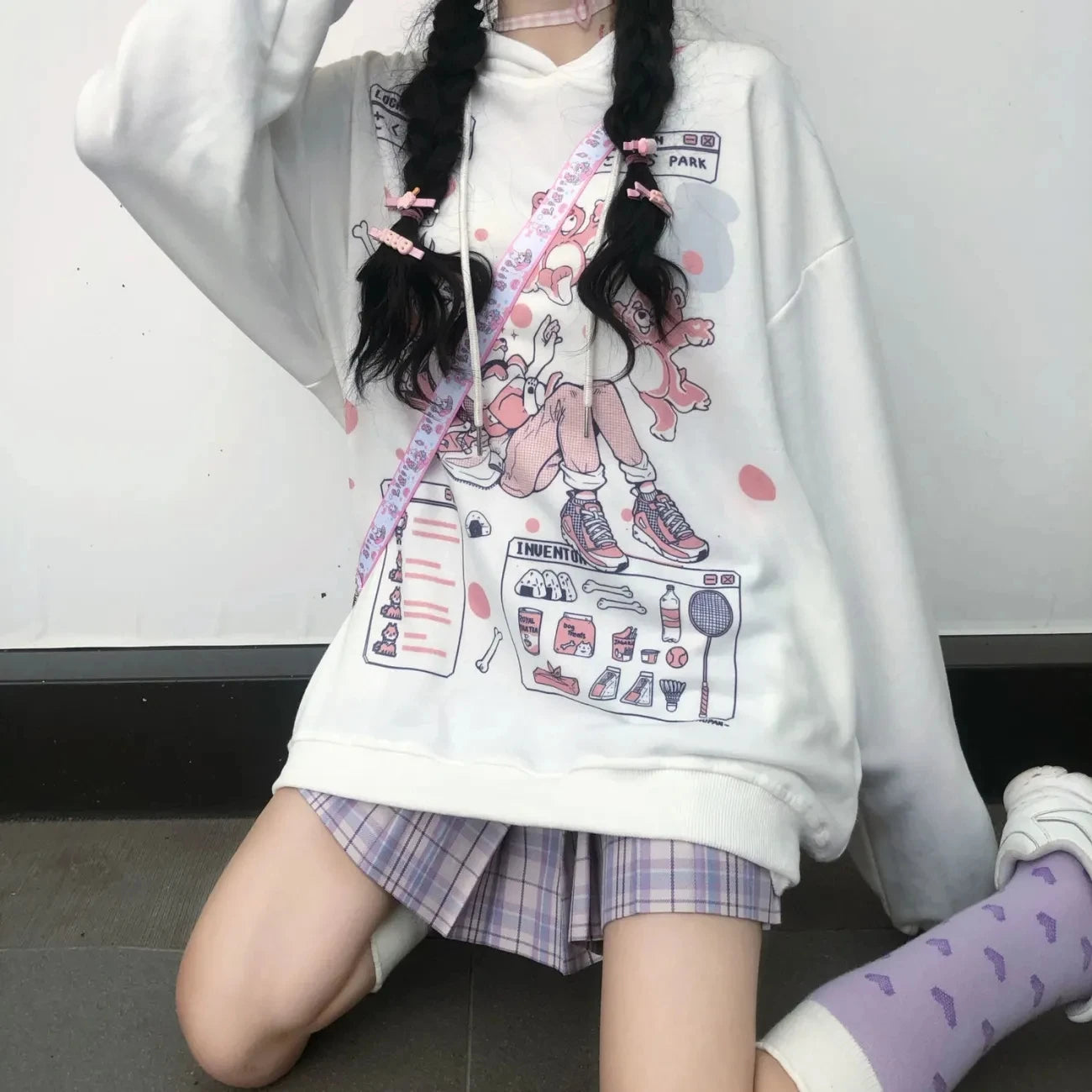 kawaiies-softtoys-plushies-kawaii-plush-Oversized Harajuku Care Bear Hoodie Hoodies 