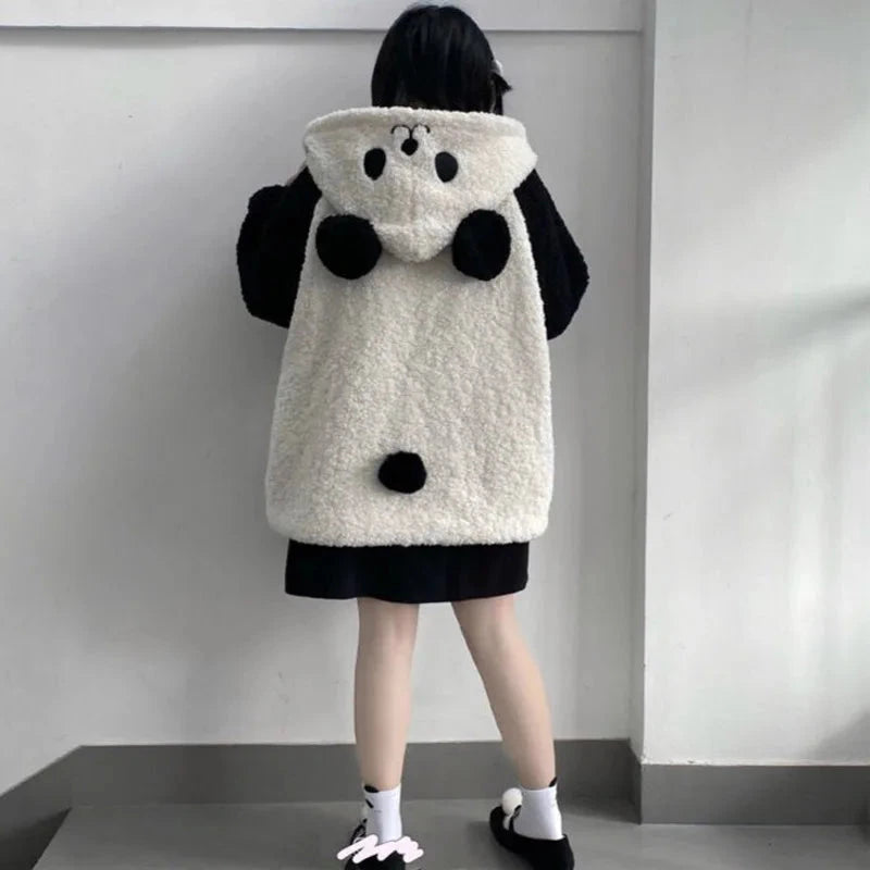 kawaiies-softtoys-plushies-kawaii-plush-Panda Puff Hoodie Jacket Apparel 