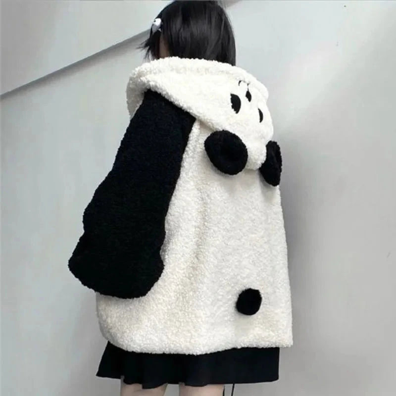kawaiies-softtoys-plushies-kawaii-plush-Panda Puff Hoodie Jacket Apparel XXL 