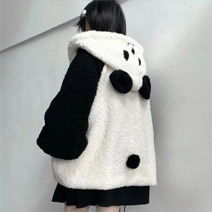 kawaiies-softtoys-plushies-kawaii-plush-Panda Puff Hoodie Jacket Apparel XXL 