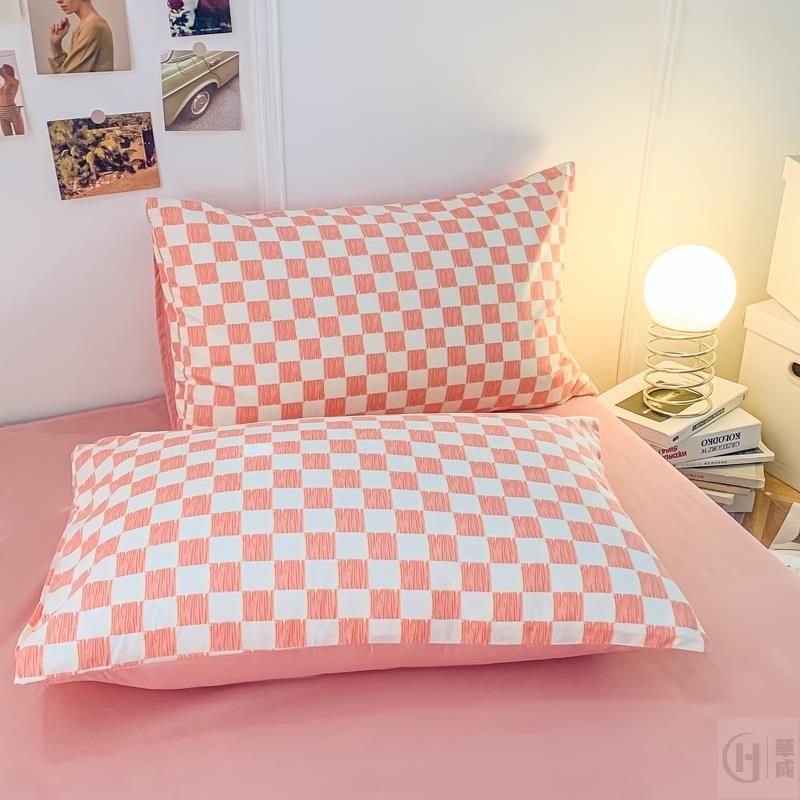 kawaiies-softtoys-plushies-kawaii-plush-Pastel Pink Purple Checked Plaid Bedding Set Bedding Sets 