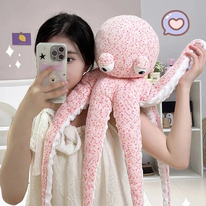 kawaiies-softtoys-plushies-kawaii-plush-Pink Brown Funny Octopus Plushies Soft toy 