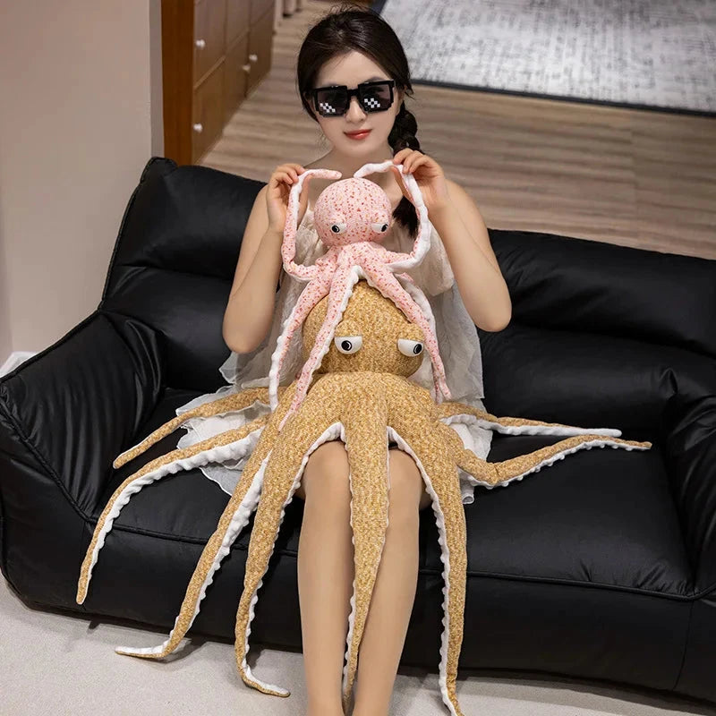 kawaiies-softtoys-plushies-kawaii-plush-Pink Brown Funny Octopus Plushies Soft toy 