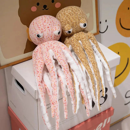 kawaiies-softtoys-plushies-kawaii-plush-Pink Brown Funny Octopus Plushies Soft toy 