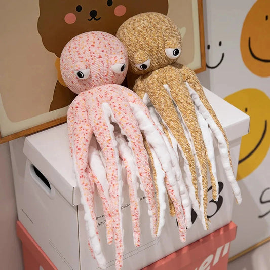 kawaiies-softtoys-plushies-kawaii-plush-Pink Brown Funny Octopus Plushies Soft toy 