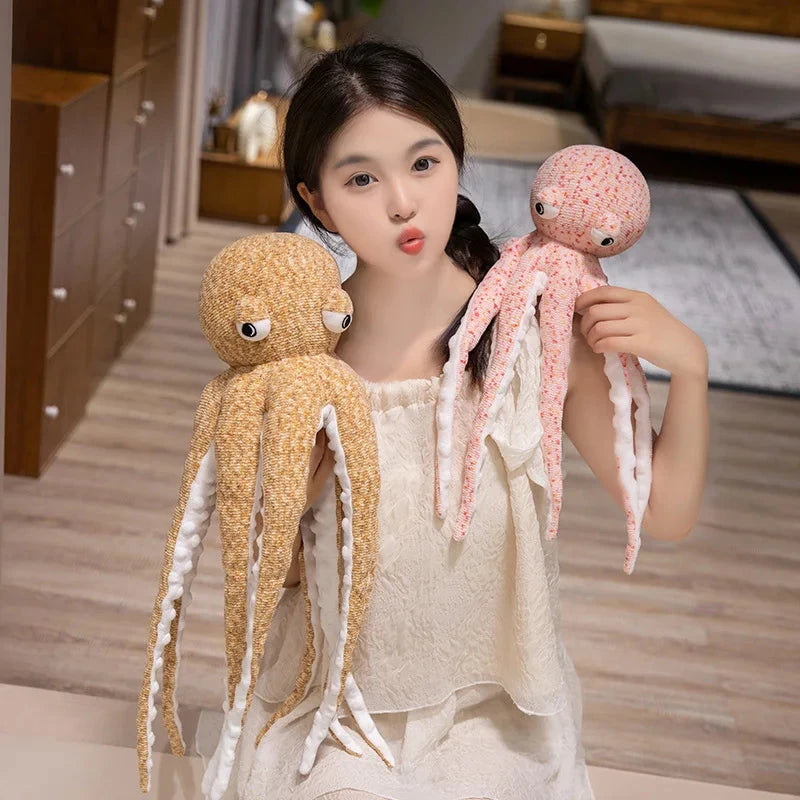 kawaiies-softtoys-plushies-kawaii-plush-Pink Brown Funny Octopus Plushies Soft toy 