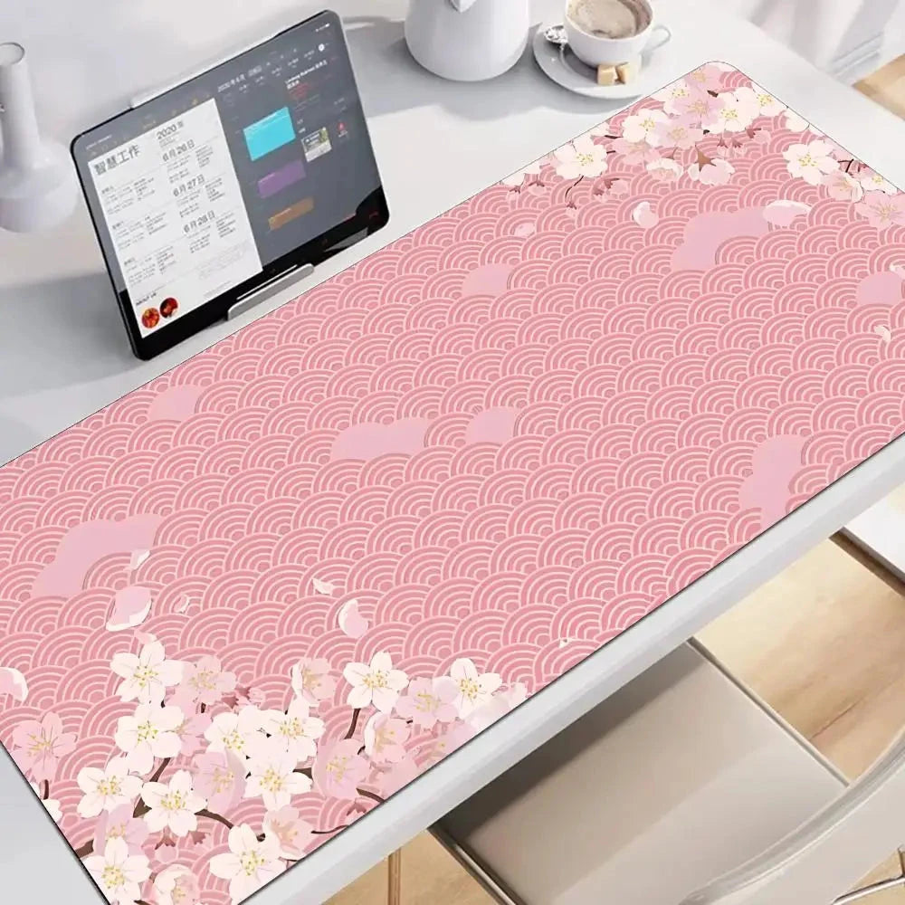 kawaiies-softtoys-plushies-kawaii-plush-Pink Sakura Blossom Large Mouse Pad Home Decor 
