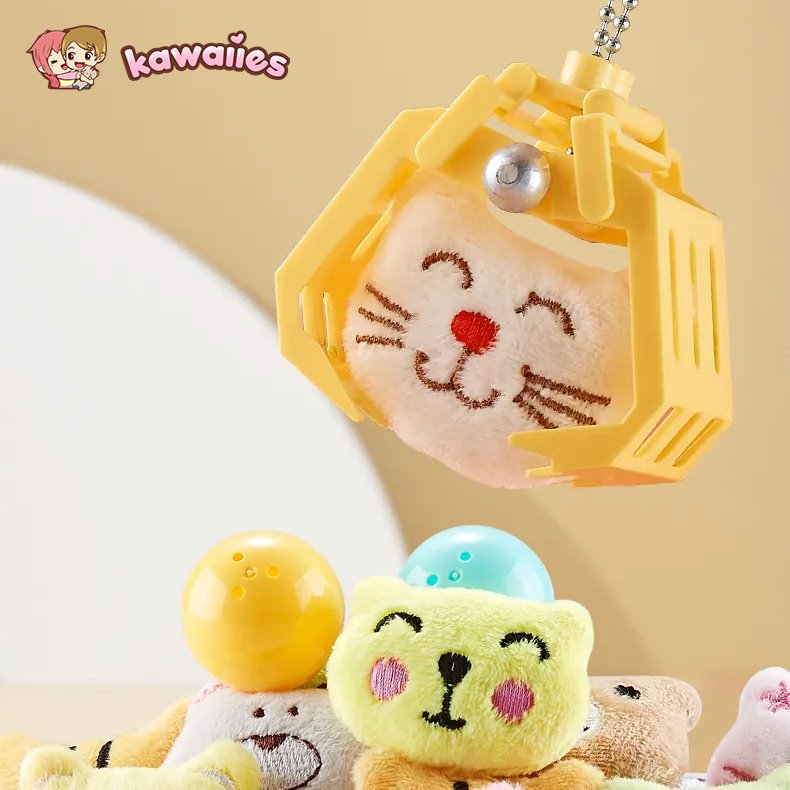 kawaiies-softtoys-plushies-kawaii-plush-Prize Claw Bunny & Bear Mini Claw Machine | NEW Toys 