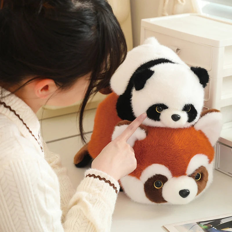 kawaiies-softtoys-plushies-kawaii-plush-Reversible Red Panda to Panda Plush Soft toy 14in / 35cm 