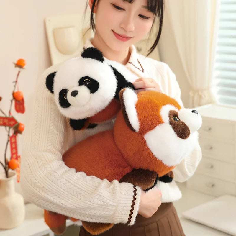 kawaiies-softtoys-plushies-kawaii-plush-Reversible Red Panda to Panda Plush Soft toy 18in / 45cm 