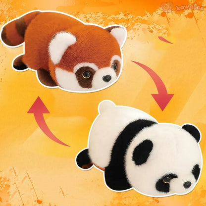 kawaiies-softtoys-plushies-kawaii-plush-Reversible Red Panda to Panda Plush Soft toy 