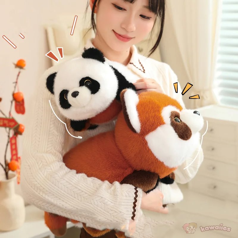 kawaiies-softtoys-plushies-kawaii-plush-Reversible Red Panda to Panda Plush Soft toy 