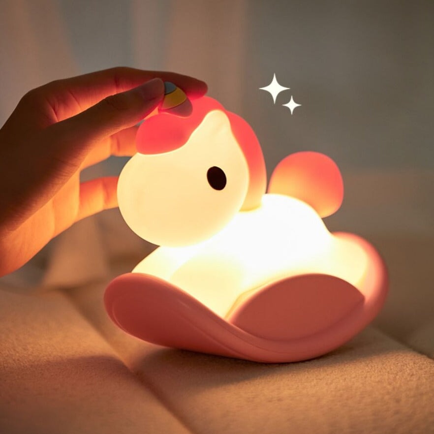 kawaiies-softtoys-plushies-kawaii-plush-Rocking Unicorn LED Night Light Home Decor 