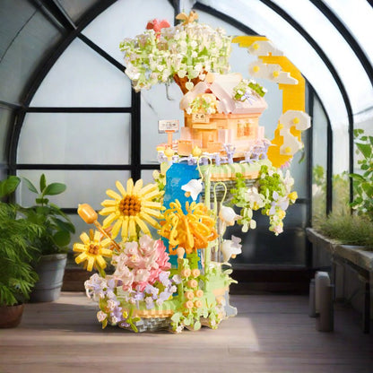kawaiies-softtoys-plushies-kawaii-plush-Romantic Waterfall Orchard Villa Micro Building Blocks With Light Build it 