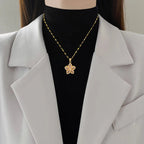 kawaiies-softtoys-plushies-kawaii-plush-Rotatable Sakura Flower Pendant Necklace Jewelry 
