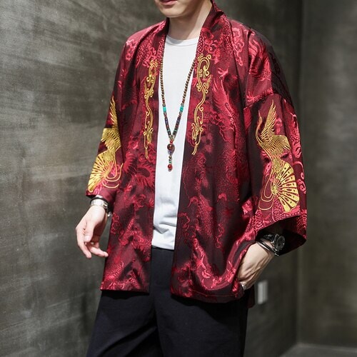 kawaiies-softtoys-plushies-kawaii-plush-Royal Red or Imperial White Crane Kimono Kimono Royal Red M 
