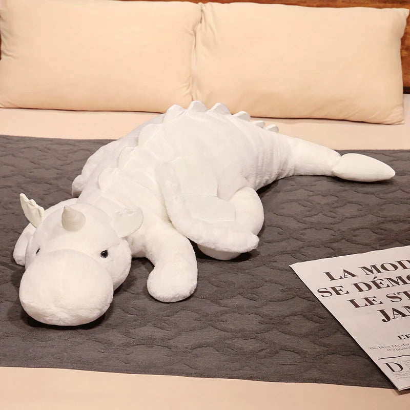 kawaiies-softtoys-plushies-kawaii-plush-Ryoko and Nuri the Horned Dragon Plushies Soft toy White (Nuri) 27in / 70cm 