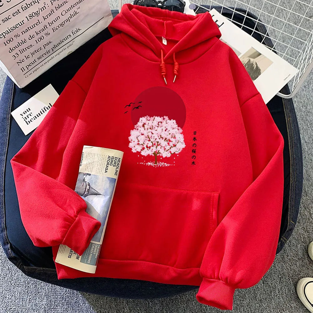 Red aesthetic hoodie on sale