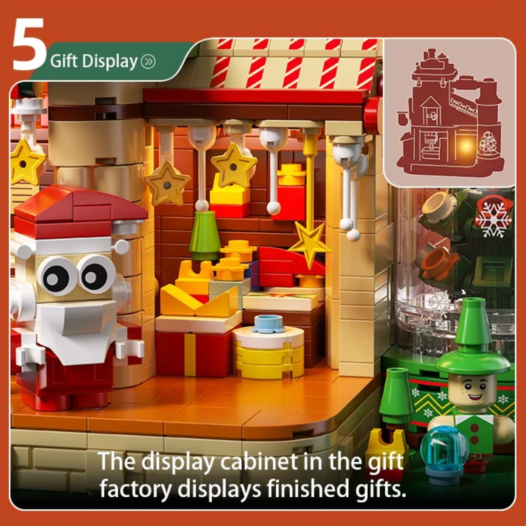 kawaiies-softtoys-plushies-kawaii-plush-Santa’s Workshop Mechanical Factory Christmas Building Set Build it 