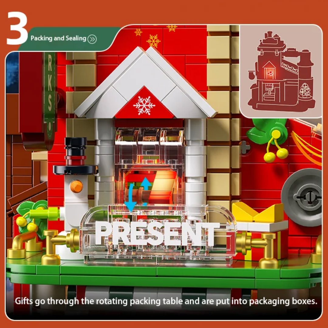 kawaiies-softtoys-plushies-kawaii-plush-Santa’s Workshop Mechanical Factory Christmas Building Set Build it 