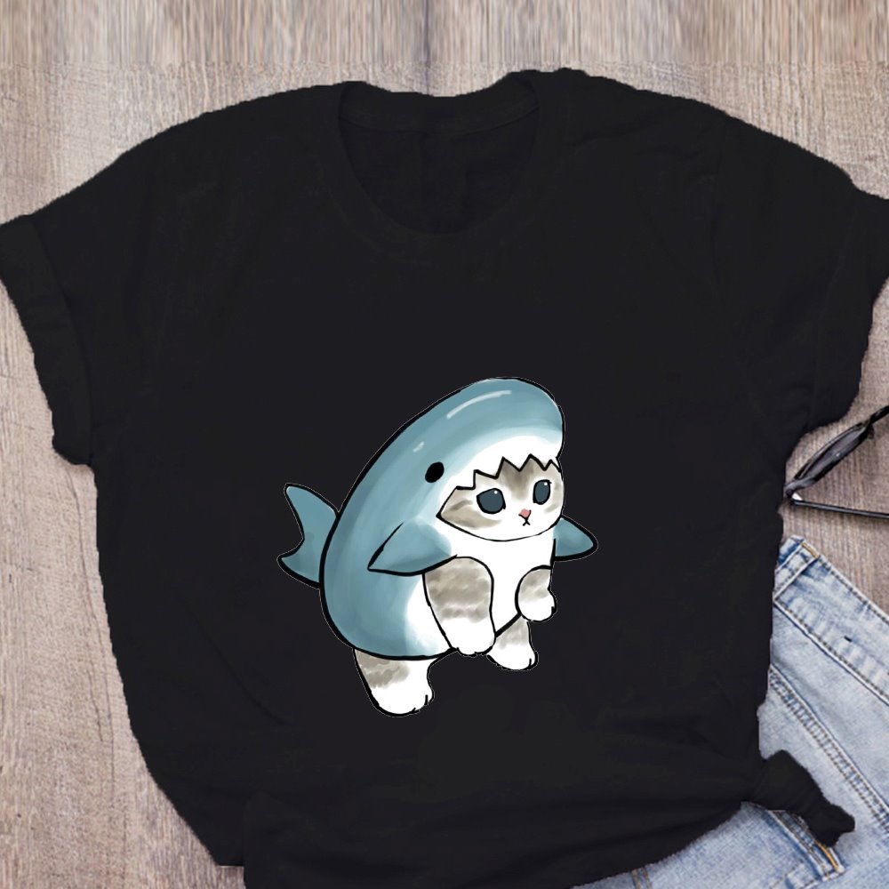 Shark Cat and Buddies Tee