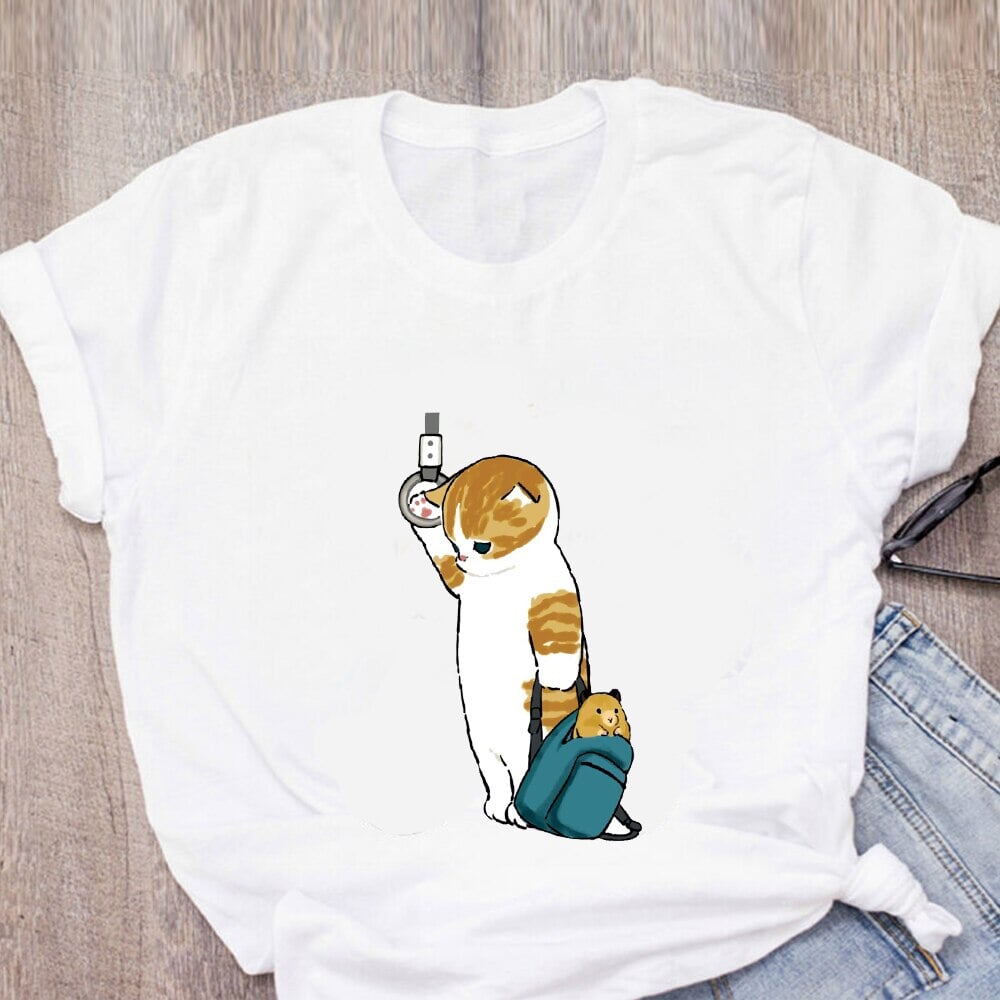 Shark best sale cat shirt