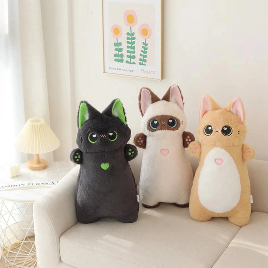 kawaiies-softtoys-plushies-kawaii-plush-Shortie Two-tone Cat Plushie Collection Soft toy 