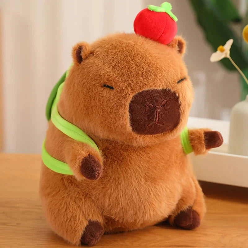 kawaiies-softtoys-plushies-kawaii-plush-Silly Capybara Toast Turtle Snotty Plushie Family Soft toy Dark Turtle Apple 30cm 