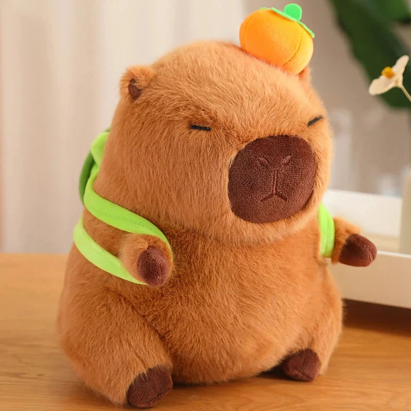 kawaiies-softtoys-plushies-kawaii-plush-Silly Capybara Toast Turtle Snotty Plushie Family Soft toy Dark Turtle Orange 30cm 