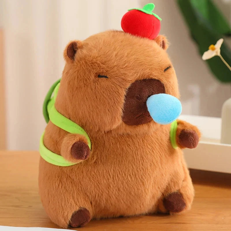 kawaiies-softtoys-plushies-kawaii-plush-Silly Capybara Toast Turtle Snotty Plushie Family Soft toy Dark Turtle Snot Apple 30cm 