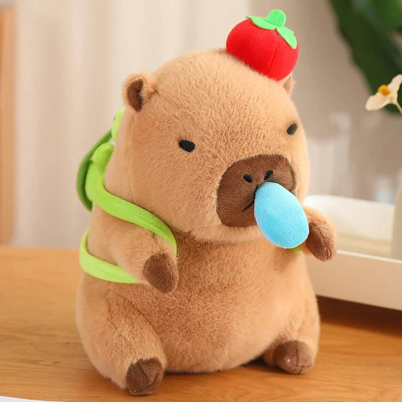 kawaiies-softtoys-plushies-kawaii-plush-Silly Capybara Toast Turtle Snotty Plushie Family Soft toy Light Turtle Snot Apple 30cm 