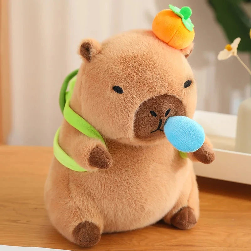 kawaiies-softtoys-plushies-kawaii-plush-Silly Capybara Toast Turtle Snotty Plushie Family Soft toy Light Turtle Snot Orange 30cm 