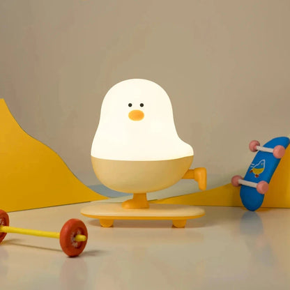 kawaiies-softtoys-plushies-kawaii-plush-Skateboard Chick LED Night Light Home Decor 