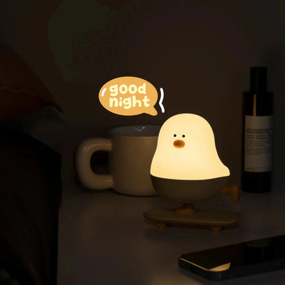 kawaiies-softtoys-plushies-kawaii-plush-Skateboard Chick LED Night Light Home Decor 