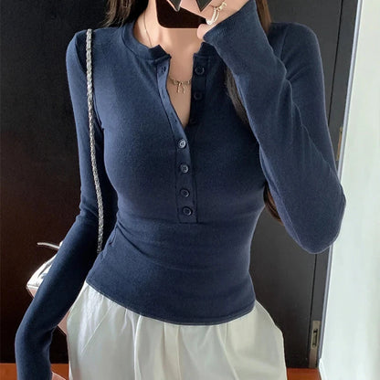 kawaiies-softtoys-plushies-kawaii-plush-Sleek Slim Fit Ribbed Button-Up Long Sleeve Top Apparel 