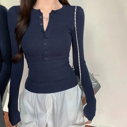 kawaiies-softtoys-plushies-kawaii-plush-Sleek Slim Fit Ribbed Button-Up Long Sleeve Top Apparel 