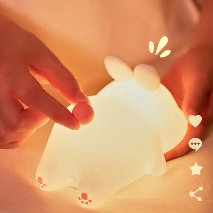 kawaiies-softtoys-plushies-kawaii-plush-Sleepy Sheep Bunny Panda LED Night Light Collection Home Decor 