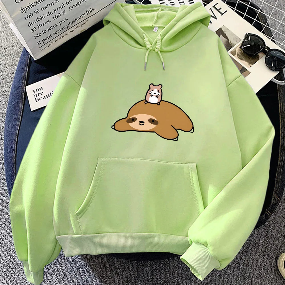 Sloth Hamster Besties Unisex Hoodie – Kawaiies