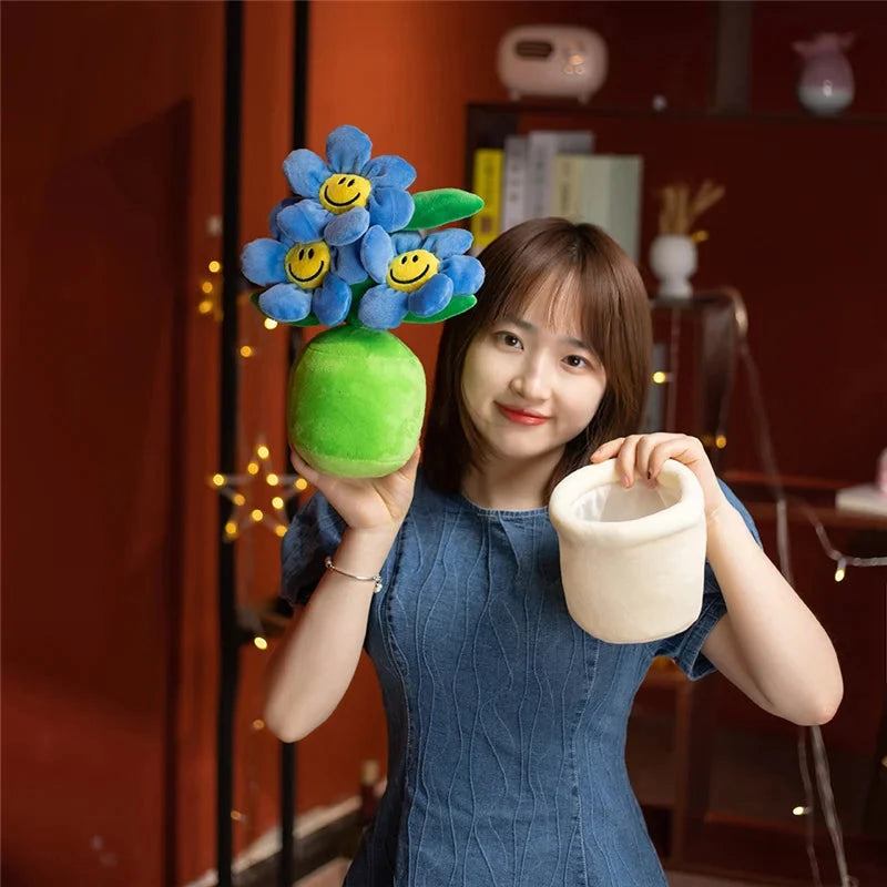 kawaiies-softtoys-plushies-kawaii-plush-Smiling Sunflower Flowerpot Plush Soft toy 