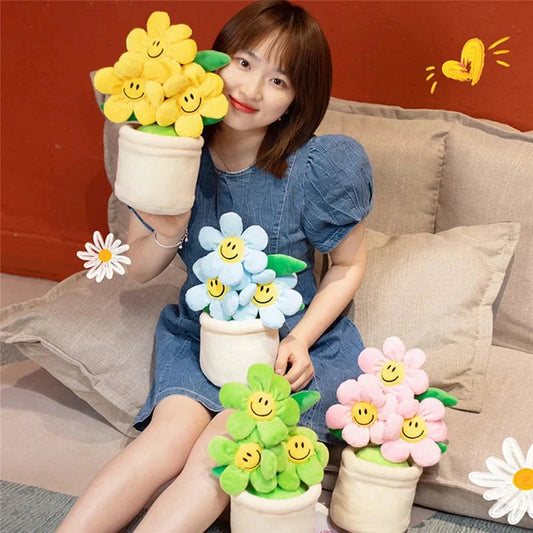 kawaiies-softtoys-plushies-kawaii-plush-Smiling Sunflower Flowerpot Plush Soft toy 