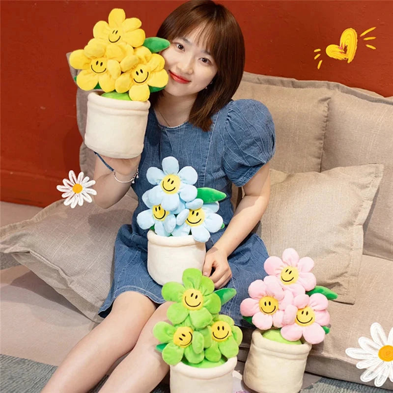 kawaiies-softtoys-plushies-kawaii-plush-Smiling Sunflower Flowerpot Plush Soft toy 